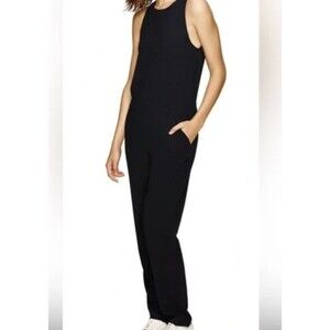Aritzia Babaton Branson Crepe Sleeveless Jumpsuit Black Size 0